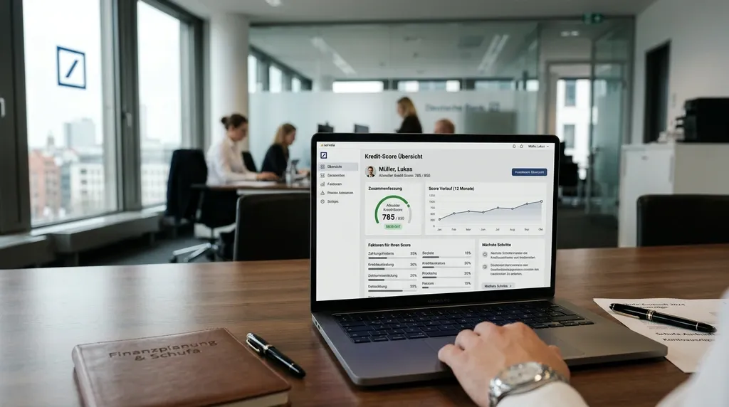 SCHUFA Score Kreditkarte – Visualisierung eines Bonitäts-Dashboards